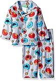 Sesame Street Boys' 2-Piece Pajama Coat Set with Elmo Gray 18 Months [並行輸入品]