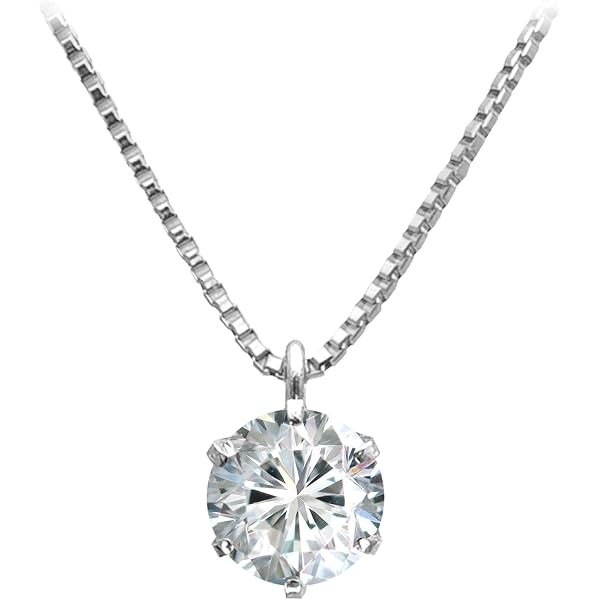 Pt900/Pt850 天然ダイヤモンド 0.446ct ネックレス 中宝ソ付 N621 