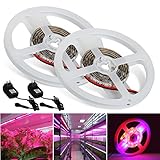 LED植物育成テープ 「2本セット」 3M 12V IP65 SMD5050 PSE認証済 自由にカットできる 植物ライト 植物育成 室内栽培
