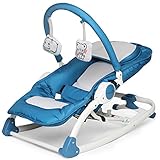 (ヘラサ)Herasa　バウンサー ベビー　トイバー付き　折りたたみ (青)
