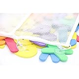 ID Bath文字と数字with Bath Toy Organizer – Perfect Gift for Children