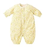 MIKIHOUSE FIRST(ミキハウスファースト)鮮やかな星＆お花柄のツーウェイオール 50-60cm,黄