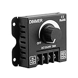 ゴシレ Gosear PWM 調光器 12 v 24 v 30 a LED 単色調光コント ローラー ランプ リボン光 LED ストリップ照明コントロール明るさ黒
