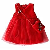 MY-secretベビー服 ワンピース 幼児サイズ 赤ちゃん服 ファー素材 ファーバッグ付き ノースリーブ 柔らかい かわいい 春 秋 冬 ピンク 110