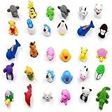 パズル消しゴム，ミニかわいい動物の消しゴム 子供のための3D鉛筆動物消しゴム、かわいい ミニ 鉛筆消しゴムパック 子供用パーティー、 学校、学生、文房具、学校の創造的なおもちゃ (A)