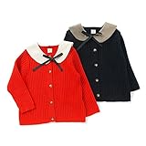 dolcina(ドルチーナ) ティペット付ニットカーディガン (80～140cm) キムラタンの子供服 (33275x33475-163) ネイビーブルー 100