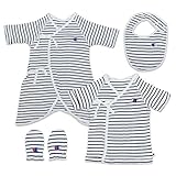 チャンピオン champion ギフトセット 短肌着 コンビ肌着 スタイ ミトン クリアバッグ付き 出産祝い ギフト 50-70cm 64980321NV