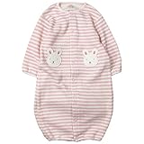 《H28年秋冬物》(日本製) Pample Mousse(パンプルムース) ジャズネップボーダーWF動物ワッペン付き2WAYドレス 50cm~70cm/PK NO.DP-63553