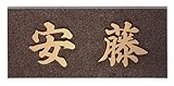 福彫表札　IB-8　銅ブロンズ鋳物