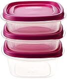 Rubbermaid Easy Find Lid Value Pack Food Storage Containers Color Passion Fruit [並行輸入品]