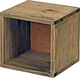 不二貿易 木製 収納 ボックス アンティーク風 ブラウン 91748