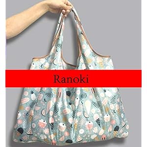 Ranoki エコバッグ 折りたたみ 買い物袋 防水素材 大容量 (HBD-002)