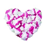 人工花バラの花びらバレンタイン結婚祝い記念日の装飾-?パープルイエロー