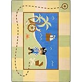 Joy Carpets Kid Essentials Active Play & Juvenile Lil' Pirate Rug Multicolored 7'8 x 10'9 [並行輸入品]
