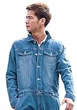 (キャバリア)CavariA ストレッチデニムオールインワン 46(L) BLU(ブルー)
