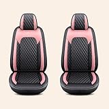 適合 トヨタ ハイエース シートカバー レザー 防水 カーシートカバー シート プロテクター おしゃれ 前席 2席 運転席 助手席 ピンク