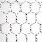 ビニール亀甲金網 (白)　線径番25 線径0.45mm 目合10mm 幅1000mm×長さ50m 【光洋金網】　代引不可