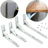 KINGSO 2パック14インチブラックFordableスチールシェルフブラケット、産業Hanging Bookシェルフ、ブラックパウダーコート仕上げHeavy Duty Folding壁マウントIr