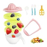 Balla Bébé 6 in 1 / 10 in 1 Mash and Serveボウルセット、Fresh Baby Food Maker |色選択可能| 10個セットwith Extra Egg 