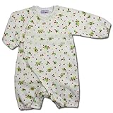 【フィットオール】イチゴ 白 カバーオール 【６０ｃｍ - ７０ｃｍ】ベビー ピンク 長袖 いちご