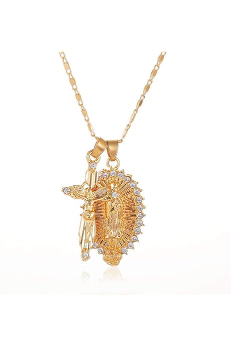 Miraculous Medal Pendant Necklace 