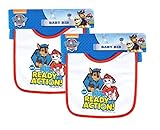 2 - Pack Paw Patrol犬Ready for Action幼児用よだれかけテリー布