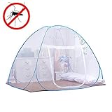 Candora Pop Up Mosquito Nets for BedFree Installation Folding Nets Tent Canopy Curtains for Home Bed
