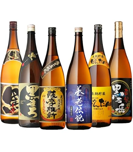 Amazon.co.jp: 芋焼酎 薩摩銘酒六銘柄セット(酔ふよう・だいやめ・三岳