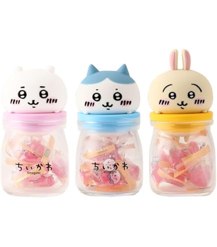Amazon.co.jp: 【セット販売】ちいかわ キャンディボトル 3種(ちい