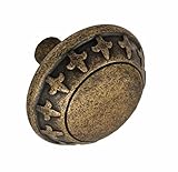 Fusion Hardware 222-MDB St. Charles Collection Fleur De Lys Knob, Medium Bronze [並行輸入品]