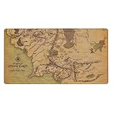 MTG プレイマット 古い地図1 ボードゲーム カードゲーム トレーディングカードゲーム プレイマット MTG TCG デスクマットパッド 滑らかな表面 ラバーベース ステッチエッジ オリジナル手描き (35X60CM)