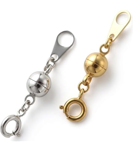 Amazon.co.jp: ネックレス 留め具 マグネット 強力 ゴールド 高級 14K 
