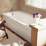 American Standard 2696.102.020 Spectra Right HandコンセントBathtub with快適ランバーサポート、ホワイト