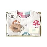 Hoppetta champignon 6重ガーゼスリーパー+がらがら はりねずみ ギフトセット 6339