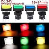 ランフィー 16 mm DC 24 v プッシュボタン自己ロックラッチスイッチ LED ライト