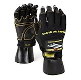 MagnoGrip 002-764 Pro Fingerless Magnetic Glove, X Large, Black [並行輸入品]