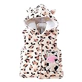 エフティーゾーン(Ftzone)子供服ベビーの女の赤ちゃん男の赤ちゃんの柔らかい綿のベストフード付きカバーオール ロンパース 赤ちゃん 動物 着ぐるみ 新生児秋冬防寒保温(牛) (12M, イエロー)