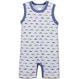 フェザーベビー男の子服PimaコットンノースリーブワンピースタンクShortieロンパース