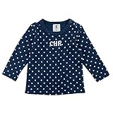 chocola(ショコラ) ガーゼ天竺ドット総柄長袖Tシャツ 110cm/杢コン NO.CH-1411-13025