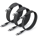 Rocoren 100W USB Type C 充電ケーブル【3本セット: 2m+2m+1m 高耐久ナイロン材質 PD 急速充電 】急速充電ケーブル iphone 15 Pro、 MacBook、 iPad Pro/Air、Xiaomi、Galaxy、Sony、Pixel、Steam deck、Rog Ally、Switch等Type-c機種対応