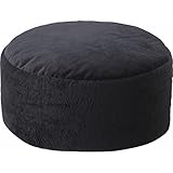 50Rタイコ型ビーズクッション ブラック マイクロシールボア T BK 代引不可