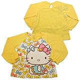 2015年 春物 HELLO KITTY ハローキティ リボン柄 長袖Ｔシャツ ガールズ 女児 (クリーム 80cm) ok3563-c-80