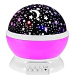 Reagle（リーグル）赤ちゃん用 プラネタリウム ぐっすり眠れる 満点の星空 おもちゃ 玩具 (ピンク)