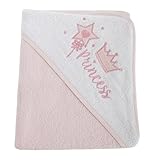 (スナグル・ベビー) 赤ちゃん・ベビー用 プリンセス フードつき バスタオル バスローブ 女の子 (75 x 75 cm) (ピンク)
