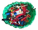おもちゃ収納マット　片付けマット 小 プレイマット収納　ミニサイズ 直径３７cm　お出かけ用　小物袋付き