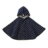 ミキハウス ホットビスケッツ(MIKIHOUSE HOT BISCUITS) 星&ドット柄☆ニットキルトマント 73-3802-780 フリー 紺