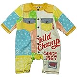 【H28年春物】 CHILD CHAMP(チャイルド チャンプ) ガーゼ裏毛バンダナ柄カバーオール 60cm/Y NO.C-86161503
