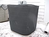 HeavyDuty Beathable Tight Mesh Winter Full Air Conditioner Cover - 28x28x28Ht - Black by PremierAcCo