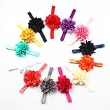 赤ちゃんの女の子のヘッドバンド弾性花のターバンの葉の女の子のヘアアクセサリーセット