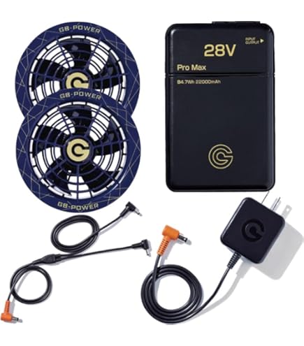 Amazon.co.jp: 長信ジャパン GB-POWER 28V バッテリー＆ファンセット